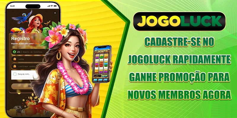 Registrar-se no JOGOLUCK - Ganhe promoção para novos membros agora