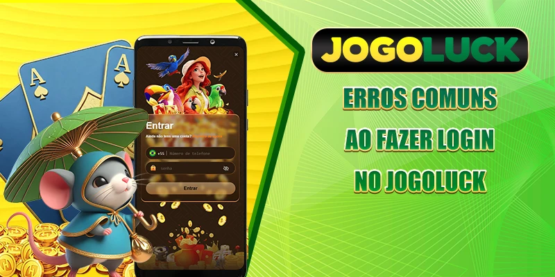 Erros comuns ao fazer login JOGOLUCK