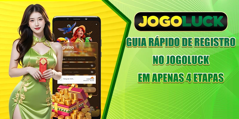 Guia rápido de Registrar-se no JOGOLUCKem apenas 4 etapas